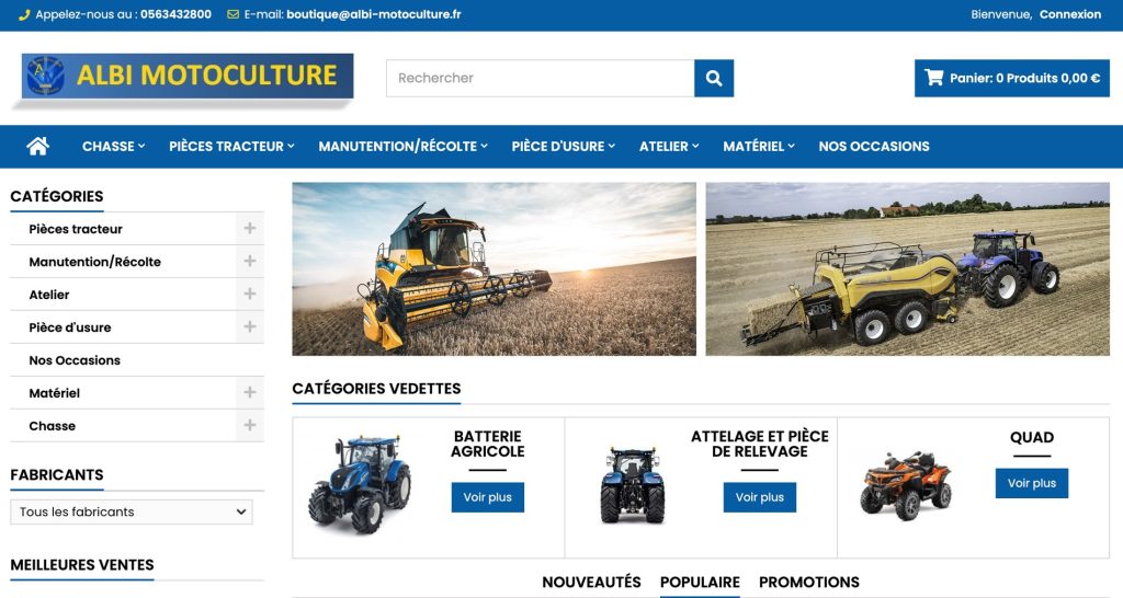 Capture du site de Albi Motoculture