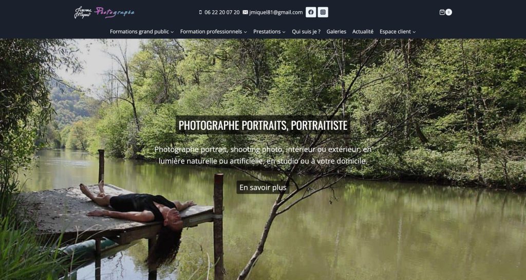 Capture du site de Miquel Photo
