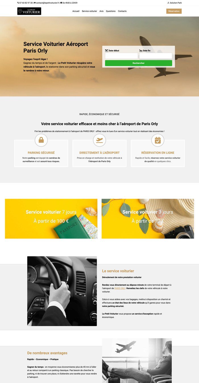 Site de réservation de parking réalisé par VivaWeb (exemple 16)