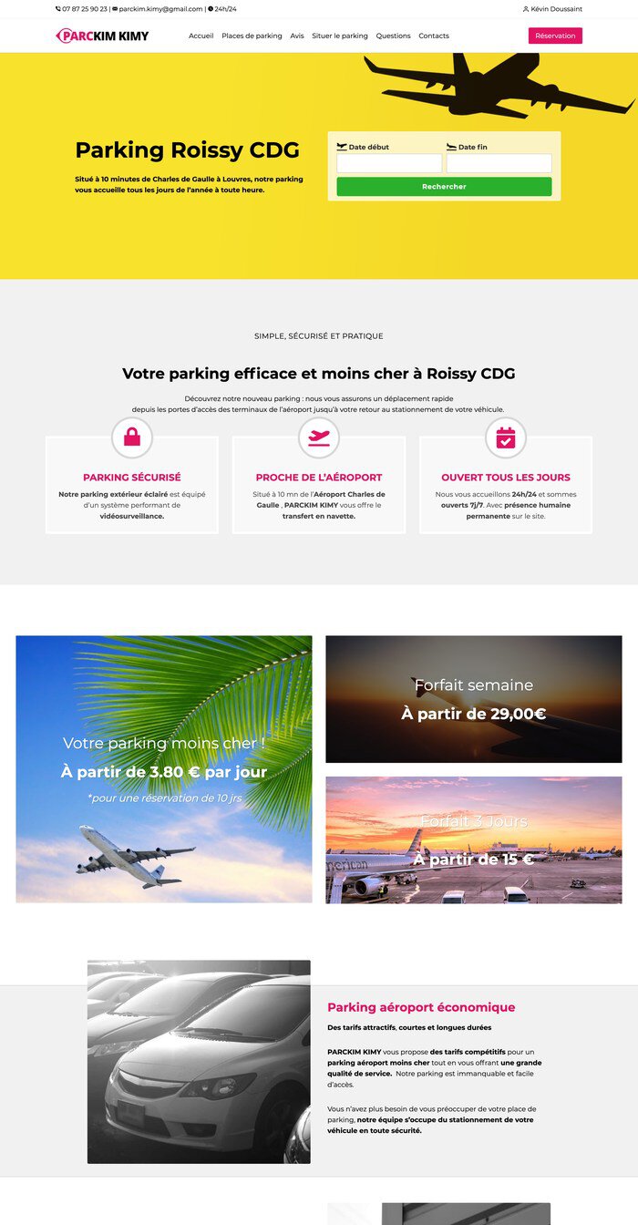 Site de réservation de parking réalisé par VivaWeb (exemple 18)