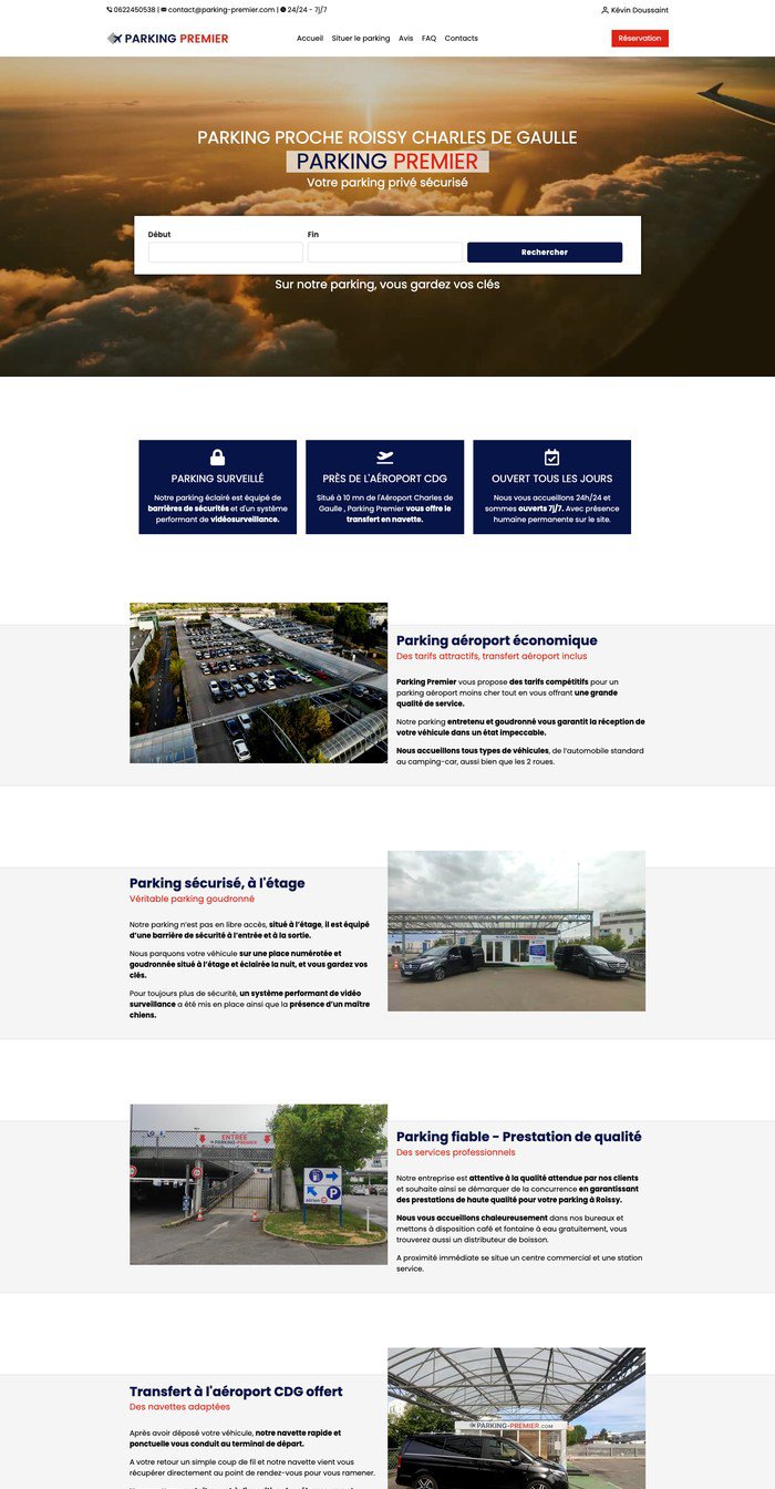 Site de réservation de parking réalisé par VivaWeb (exemple 20)