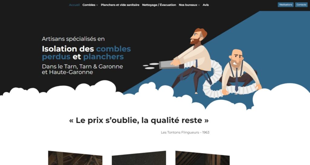 Capture du site de Les Tontons Souffleurs