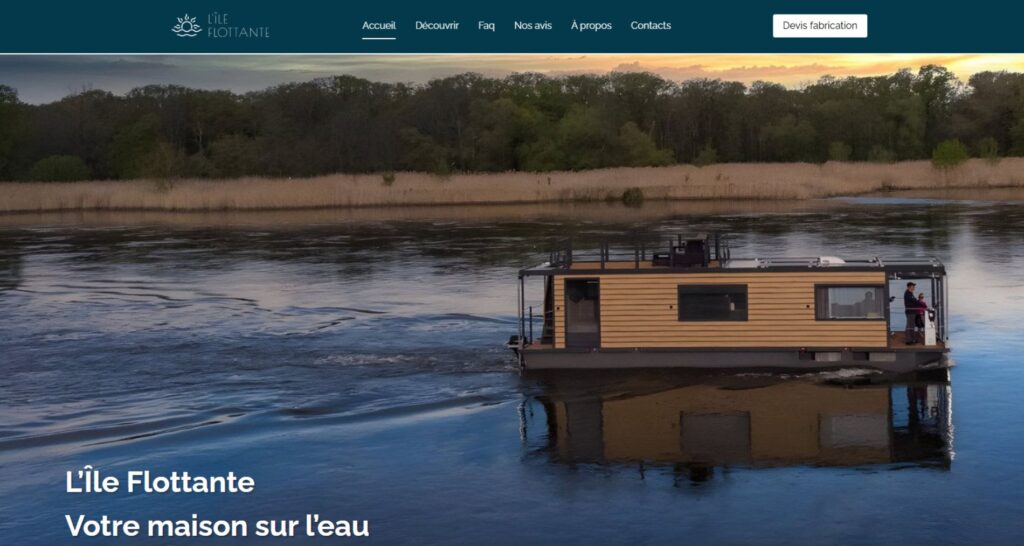 Capture du site de L'Île Flottante