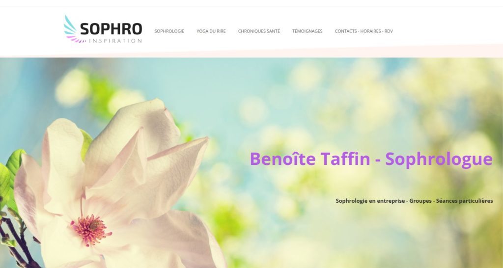 Capture du site de Sophro Inspiration