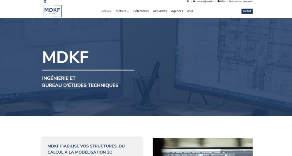 Capture du site de MDKF