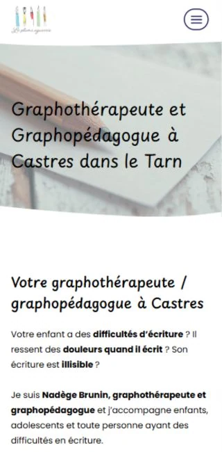 mobile en 320x650 la plume aguerie