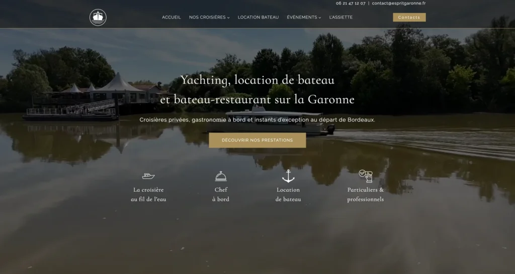 Capture du site de Esprit Garonne
