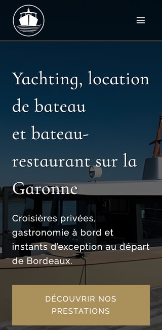Capture du site de Esprit Garonne sur mobile