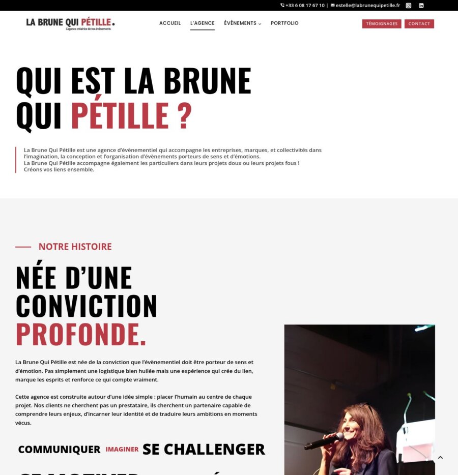 Capture du site de La Brune Qui Pétille